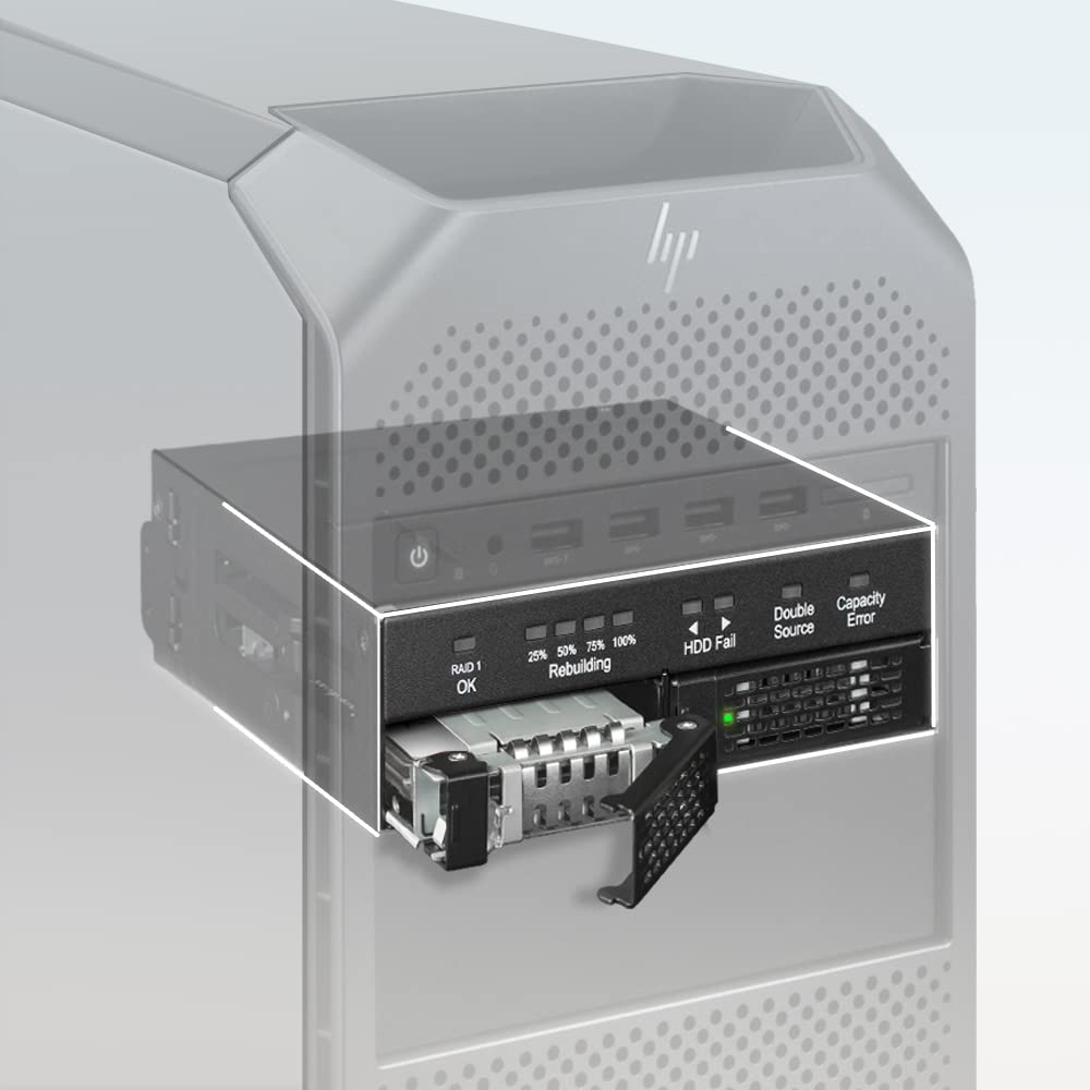 ICY DOCK 2 x 2.5 SATA HDD/SSD Removable RAID 1 Drive Enclosure for 5.25 Bay | ToughArmor MB902SPRB
