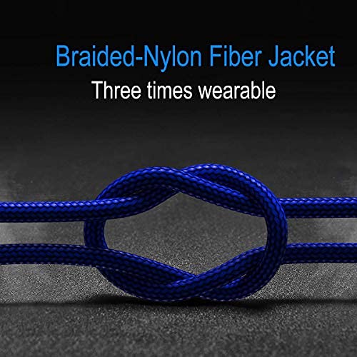 Akoada 3 Pack (10Ft+6.6Ft+3.3Ft) Usb C Cable, Usb A To Usb C 3.1A Fast Charger Nylon Braided Cord Compatible With With Iphone 16 15 Pro Max Sam Sung Galaxy S24 S23 S22 Note S21 S20 Plus Lg Moto Blue