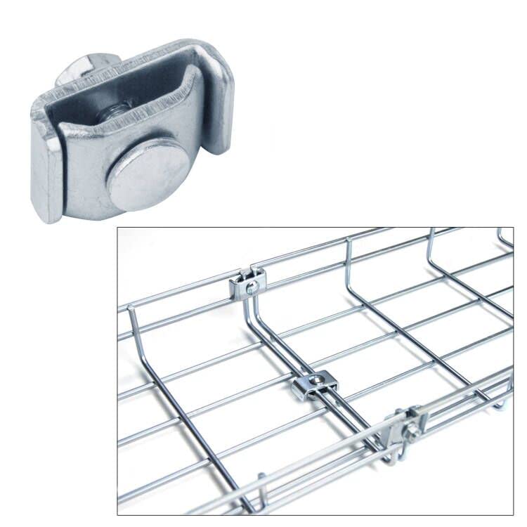 30 Pack Splice Washer Kit, Reinforced Joint Clamp For Wire Mesh Cable Tray, End To End Splice Connector Fit 4Mm   6Mm Dia. Baske