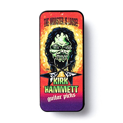 Jim Dunlop Kh01T088 Kirk Hammett Monster Pick Tin, Assorted, .88Mm, 6 Picks/Tin