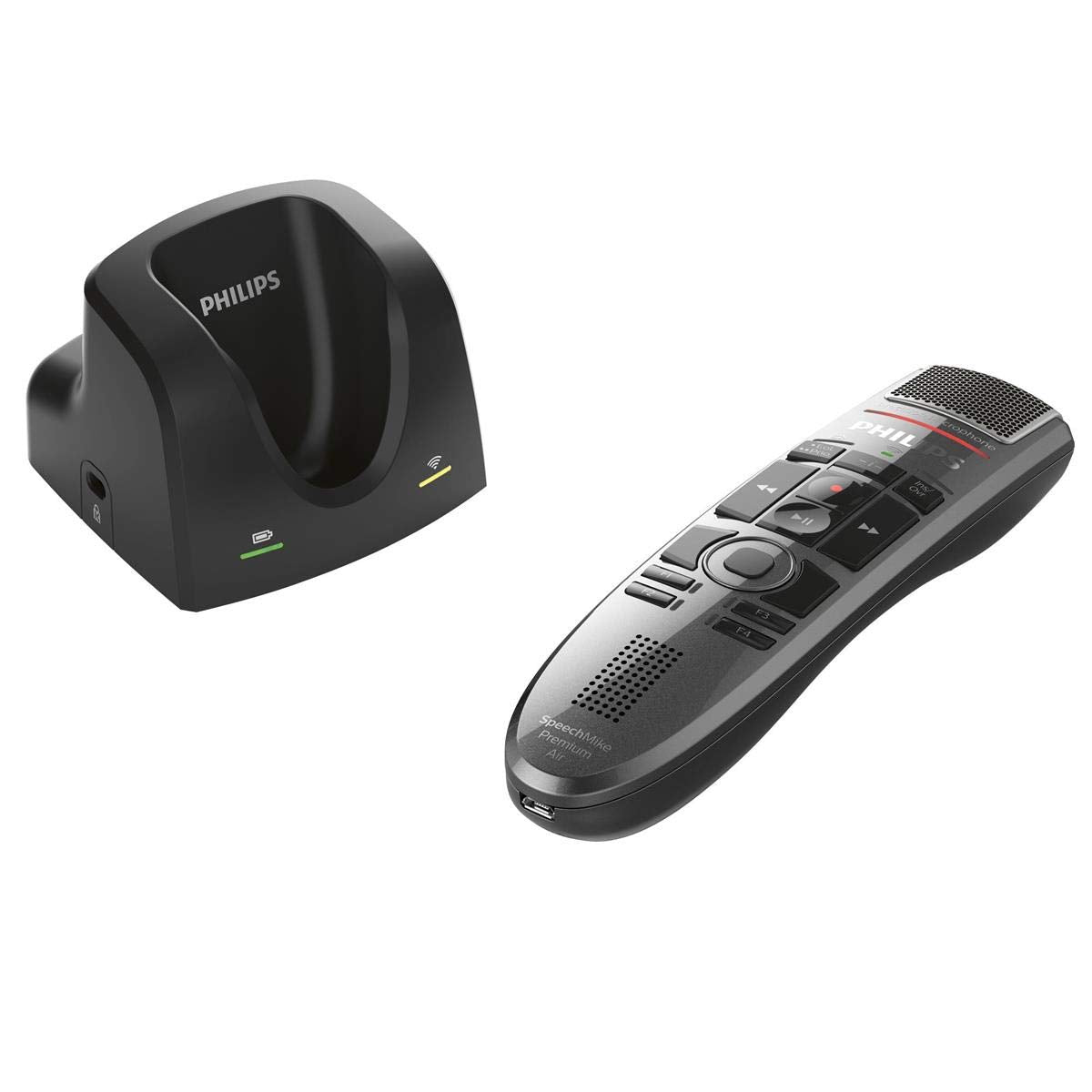 Philips Speechmike Premium Air Wireless Dictation Usb Microphone, Push Button