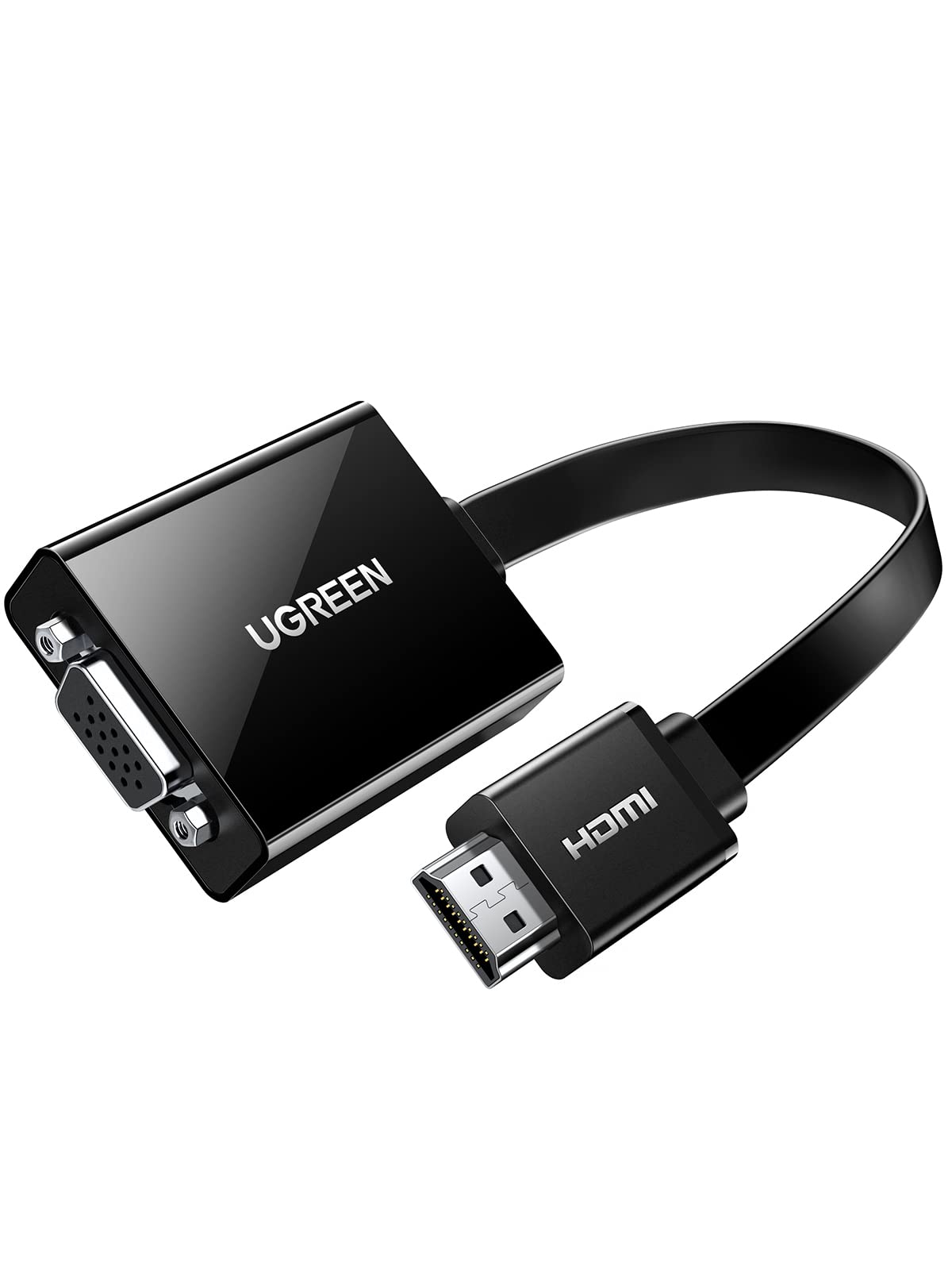 UGREEN Active HDMI to VGA Adapter with 3.5mm Audio Jack HDMI Male to VGA Female up to 1080P for PC Laptop Ultrabook Raspberry Pi