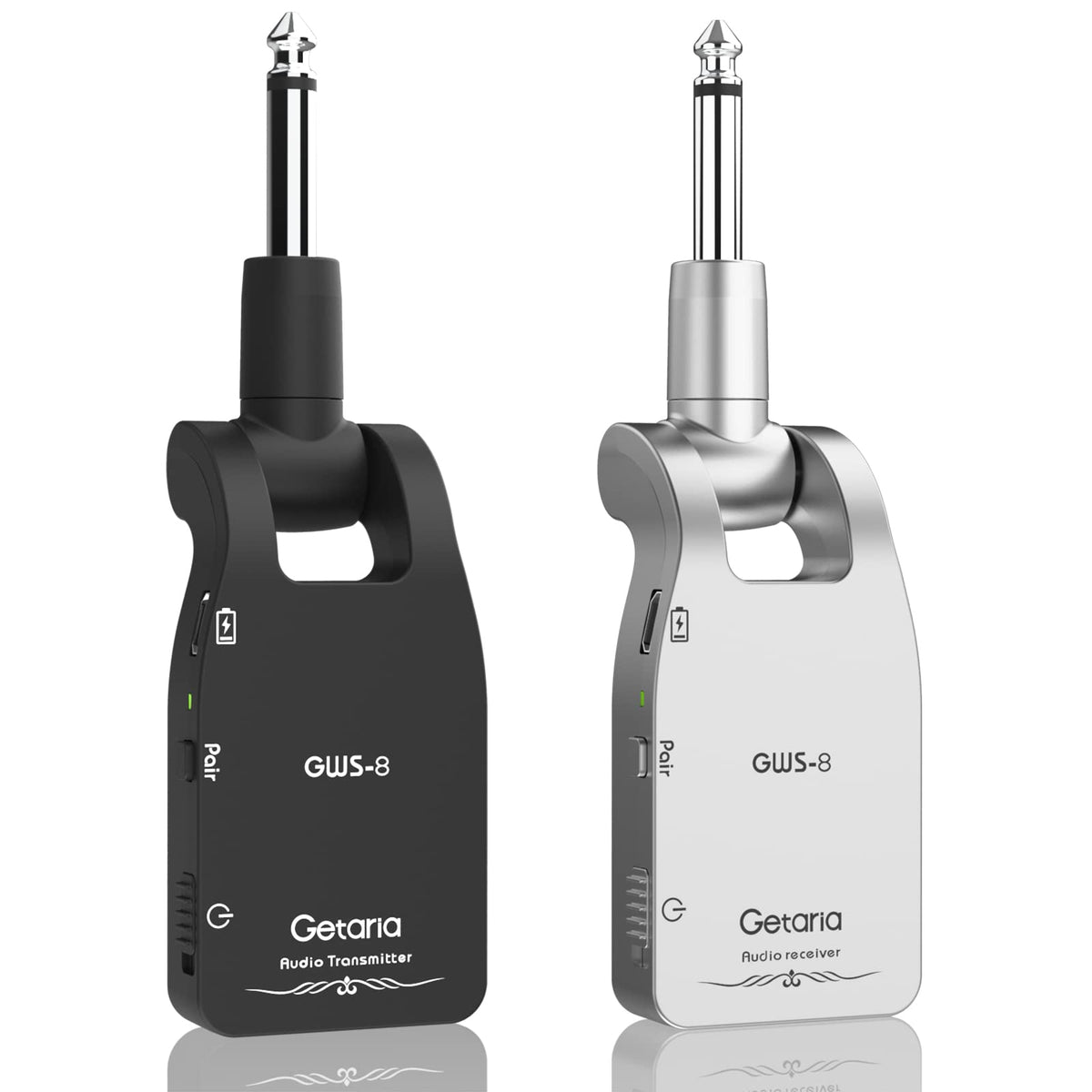 Getaria Upgrade 2.4Ghz Wireless Guitar System Built In Rechargeable Lithium Battery Wireless Guitar Transmitter Receiver For Ele