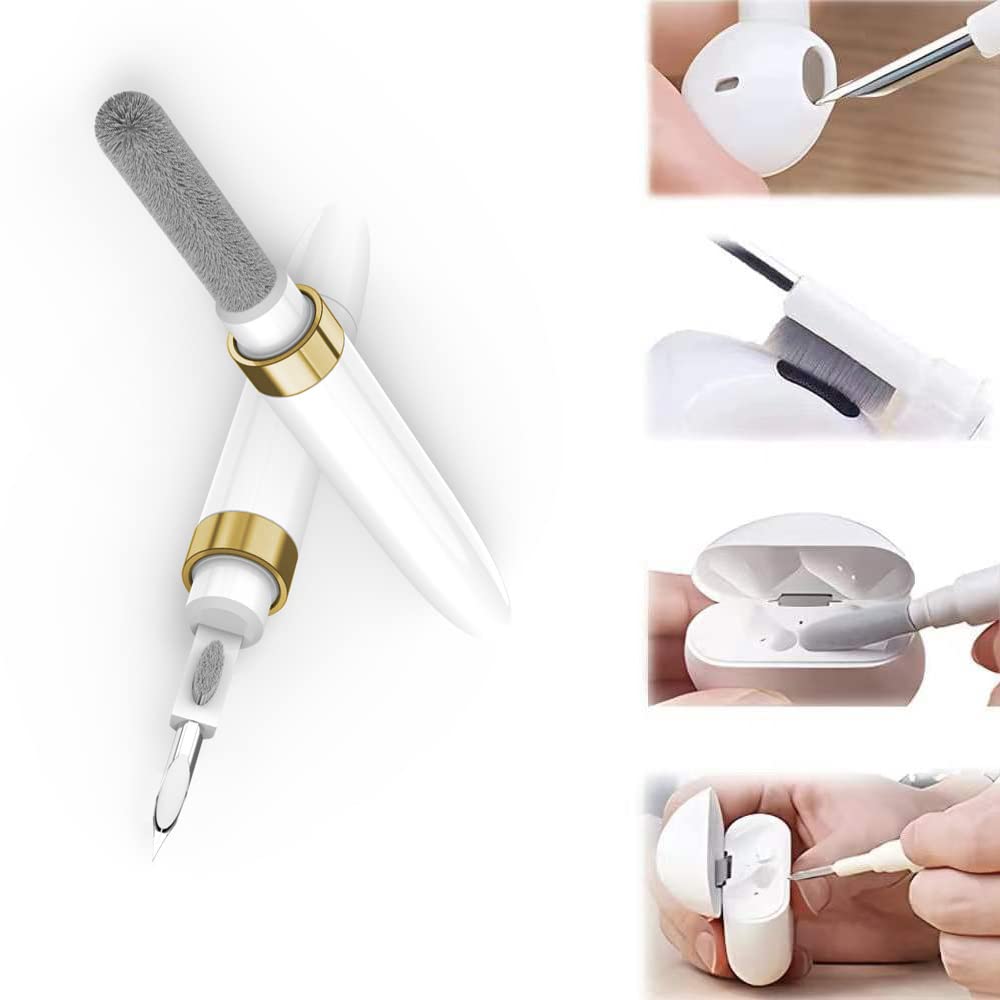 Goalsen Ecp4In1 For Airpod Cleaner Kit Equipped With A Flocked Sponge A Metal Pen Tip 2 High Density Brush Easy Clean Hard To To
