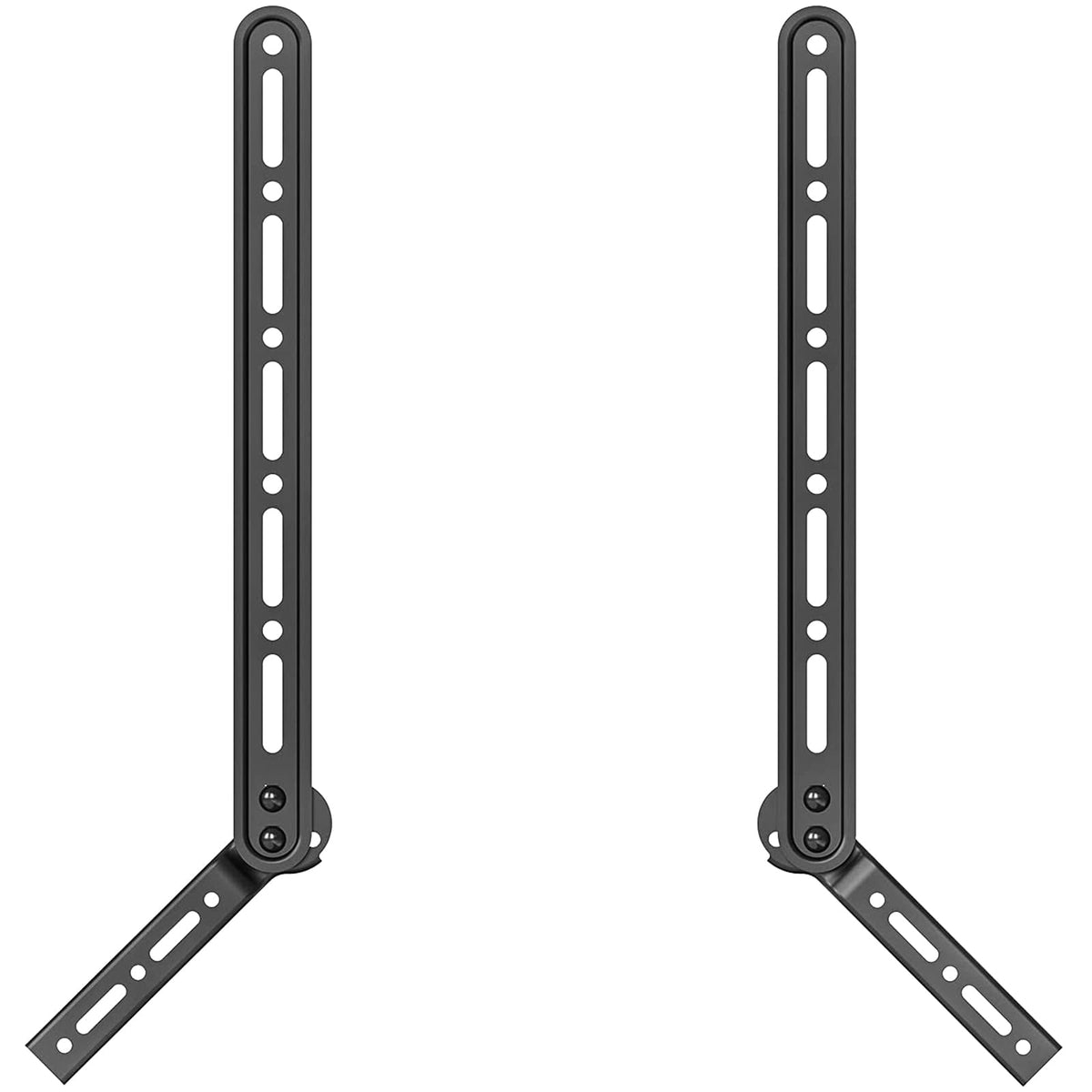 Wali Sound Bar Mount Bracket, For Mounting Above Or Under Tv, With Adjustable 3 Angled Extension Arm, Fits Most 23 To 65 Inch Tv