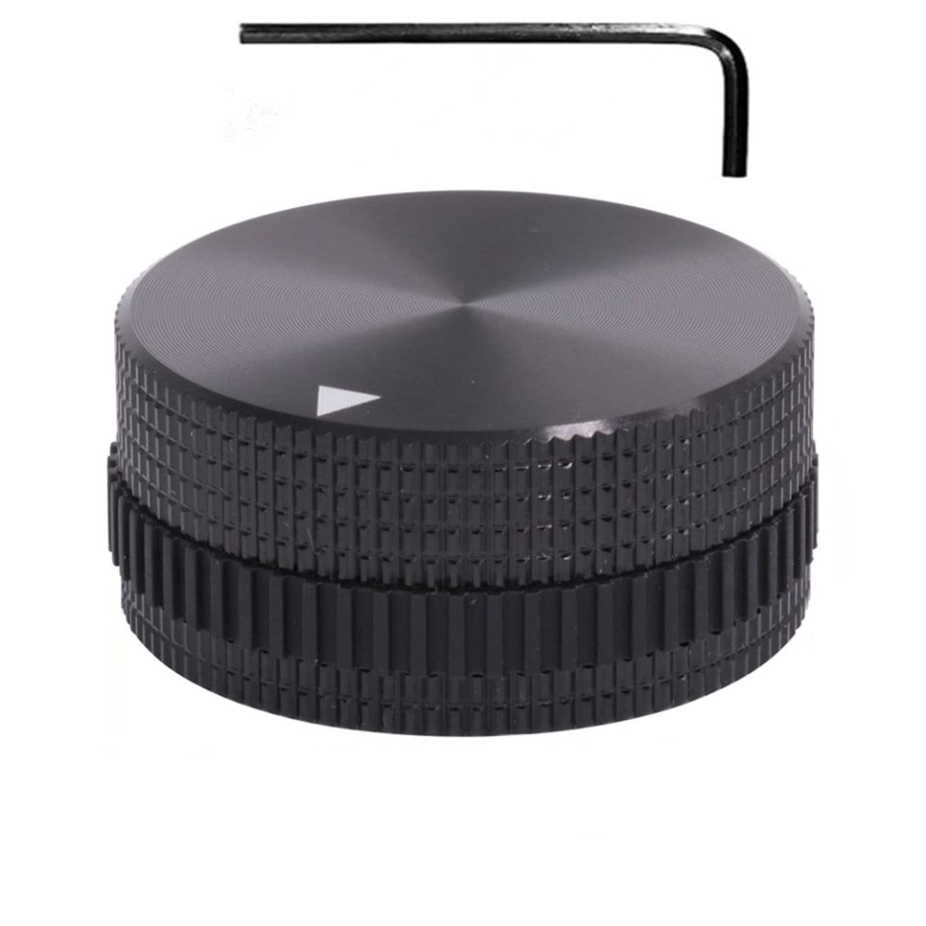 Szliyands 40 X 18Mm Aluminum Alloy Potentiometer Control Knob Volume Audio Electric Guitar Bass Screw Type, For 6Mm Diameter Sha