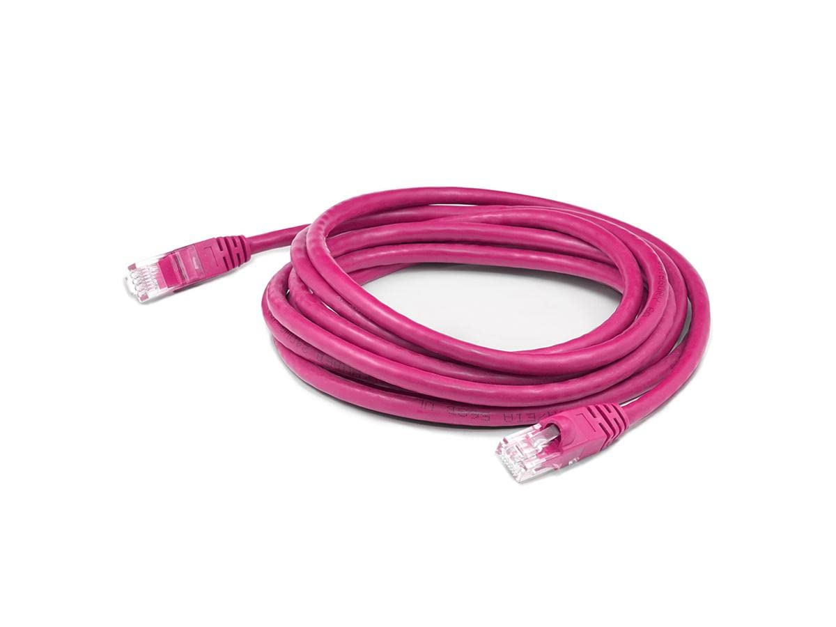 Addon 7Ft Pink Cat6 Utp Pvc Snagless Bubble Boot Copper Patch Cable