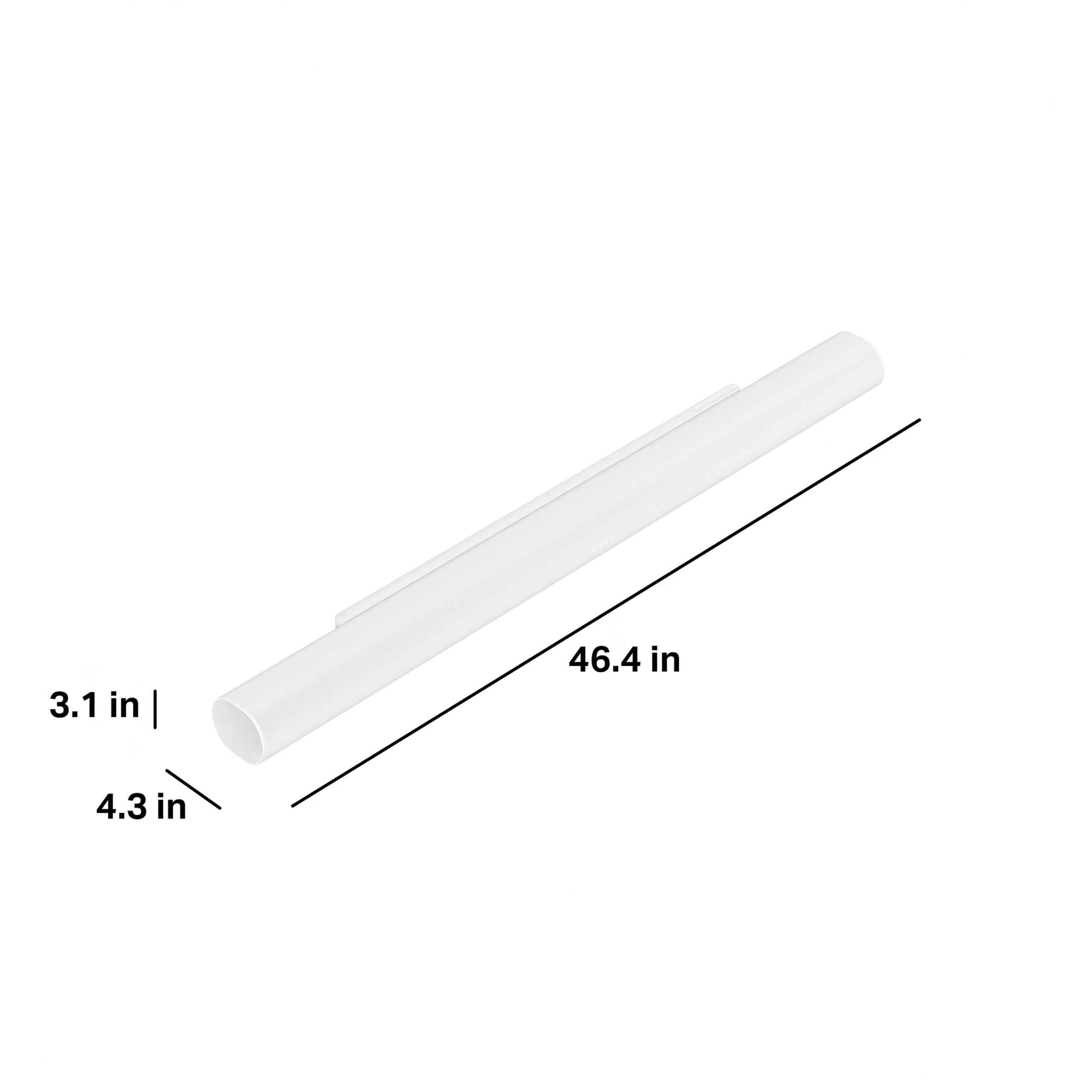 Sonos Arc Ultra Soundbar With Dolby Atmos And Voice Control - 9.1.4 Surround Sound For Tv And Music - White