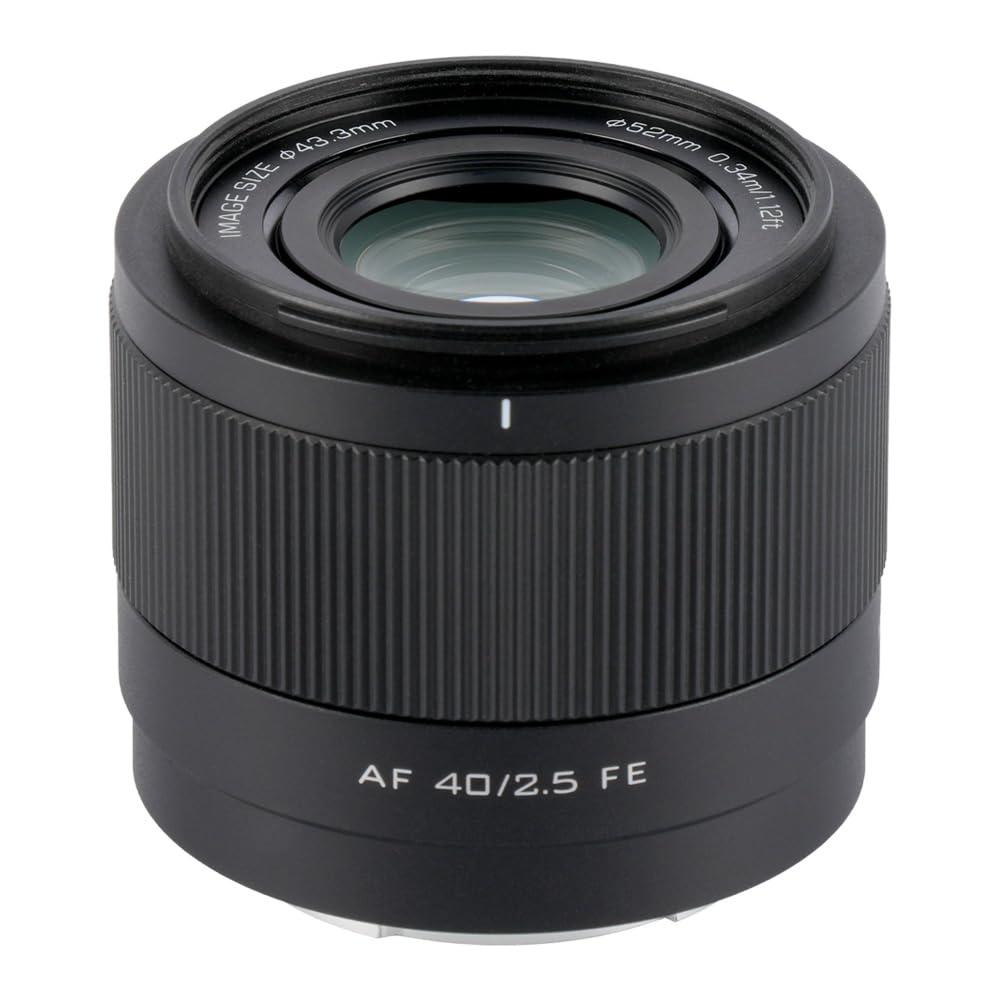 Viltrox Af 40Mm F2.5 F/2.5 Fe Mount Lens For Sony Mirrorless Cameras,Full Frame Auto Focus Lens For Sony E Mount A7Rii A7Sii A7S