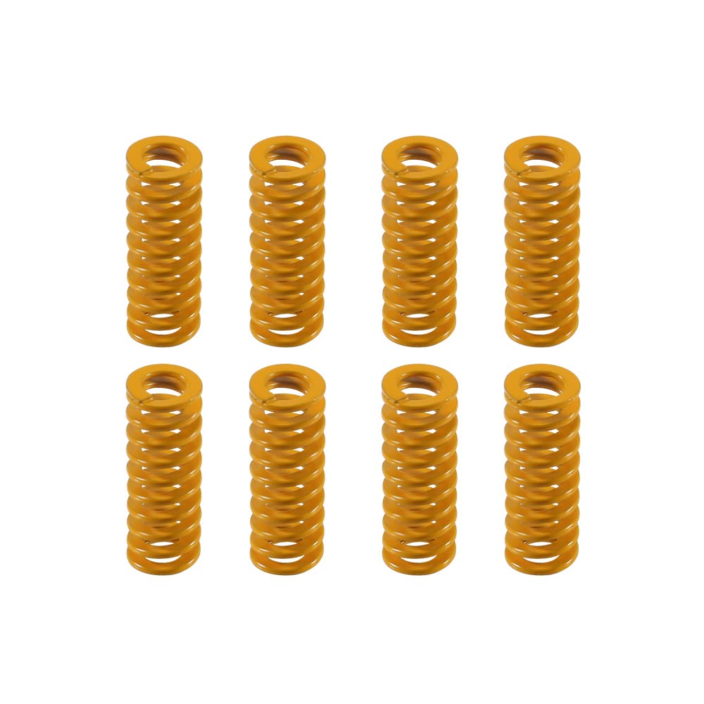 Aokin 3D Printer Bed Springs, 8Mm Od 20Mm Length Compression Mould Die Springs Light Load For Creality Ender 3, Ender 3 Pro, End