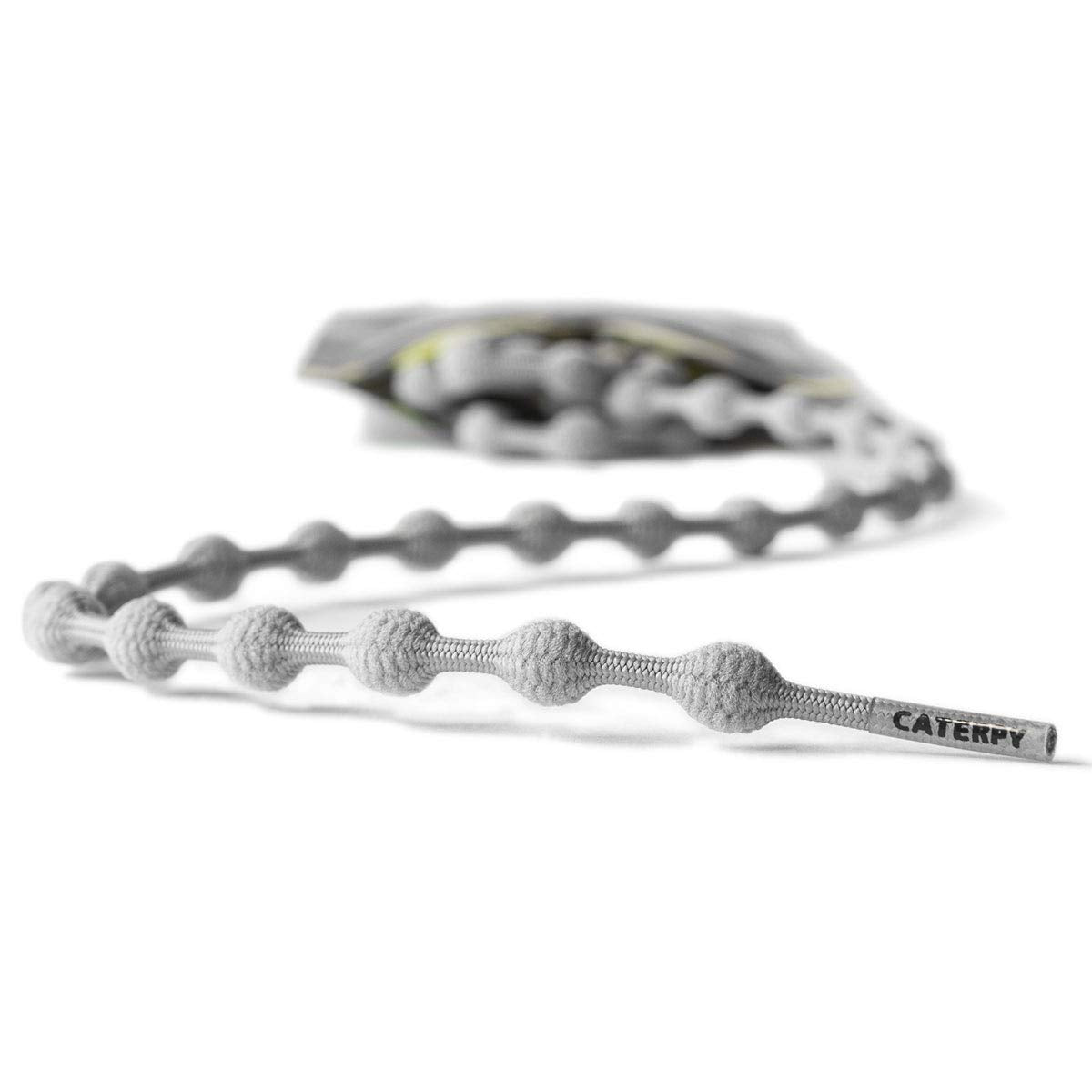 Caterpy Run   The Ultimate Elastic No Tie Shoelaces For Adults And Kids (Standard: 30In  75Cm, Ghost Gray)