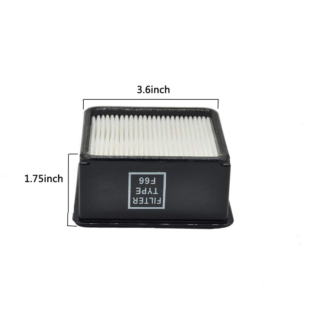 Ez Spares 4 Packs Compatible With Dirt Devi1 F66 (F 66) Hepa Filters With Foam Insert F66 Filter & Foam