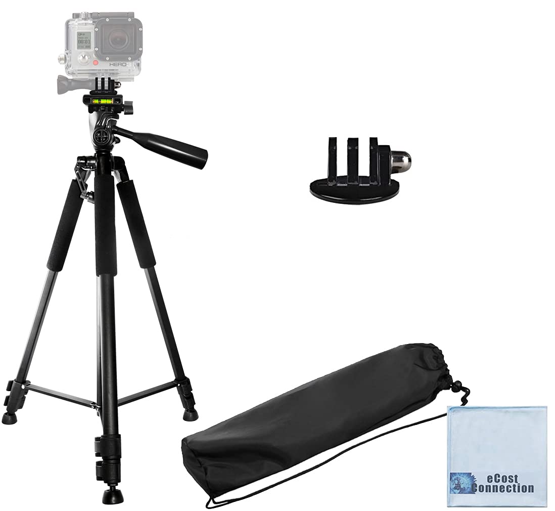 60 Inch Pro Series Professional Camera Tripod for All GoPro HERO1, HERO2, HERO3/3+, HERO4, HERO4 Session, HERO5, Hero 6, Fusion