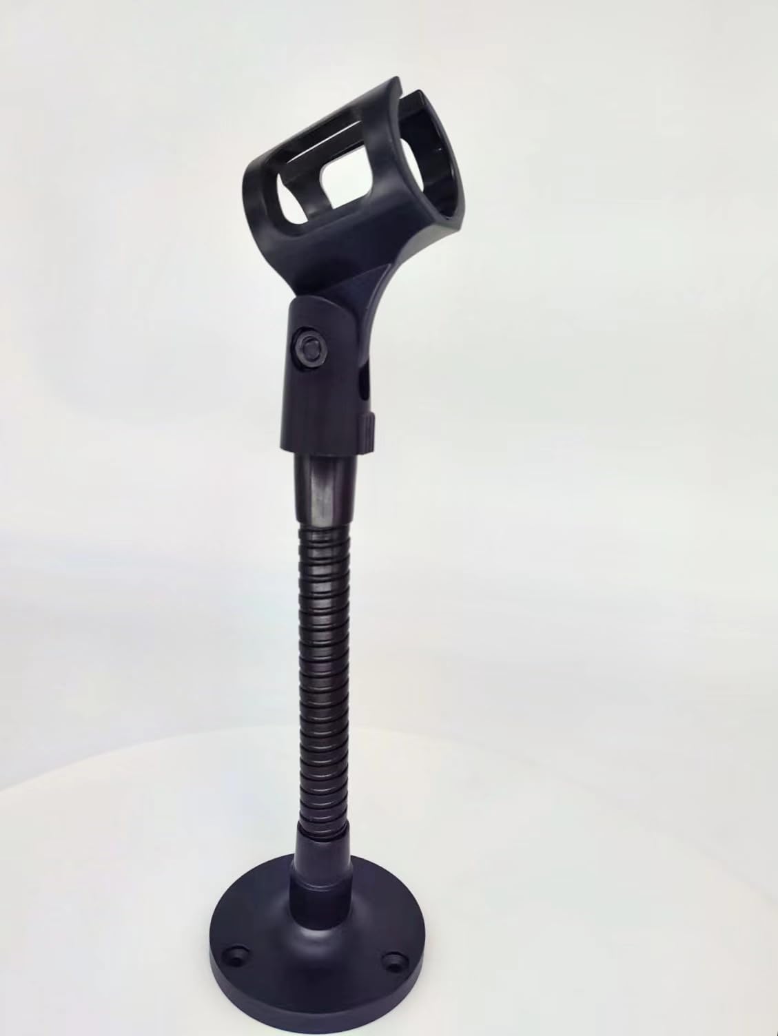 Mic Holder,Cellphone Holder with 6Arm & Mic Clip,Phone Clip with Heavy-duty & Stable Round Base Fits for All Mobile Phone and Mi