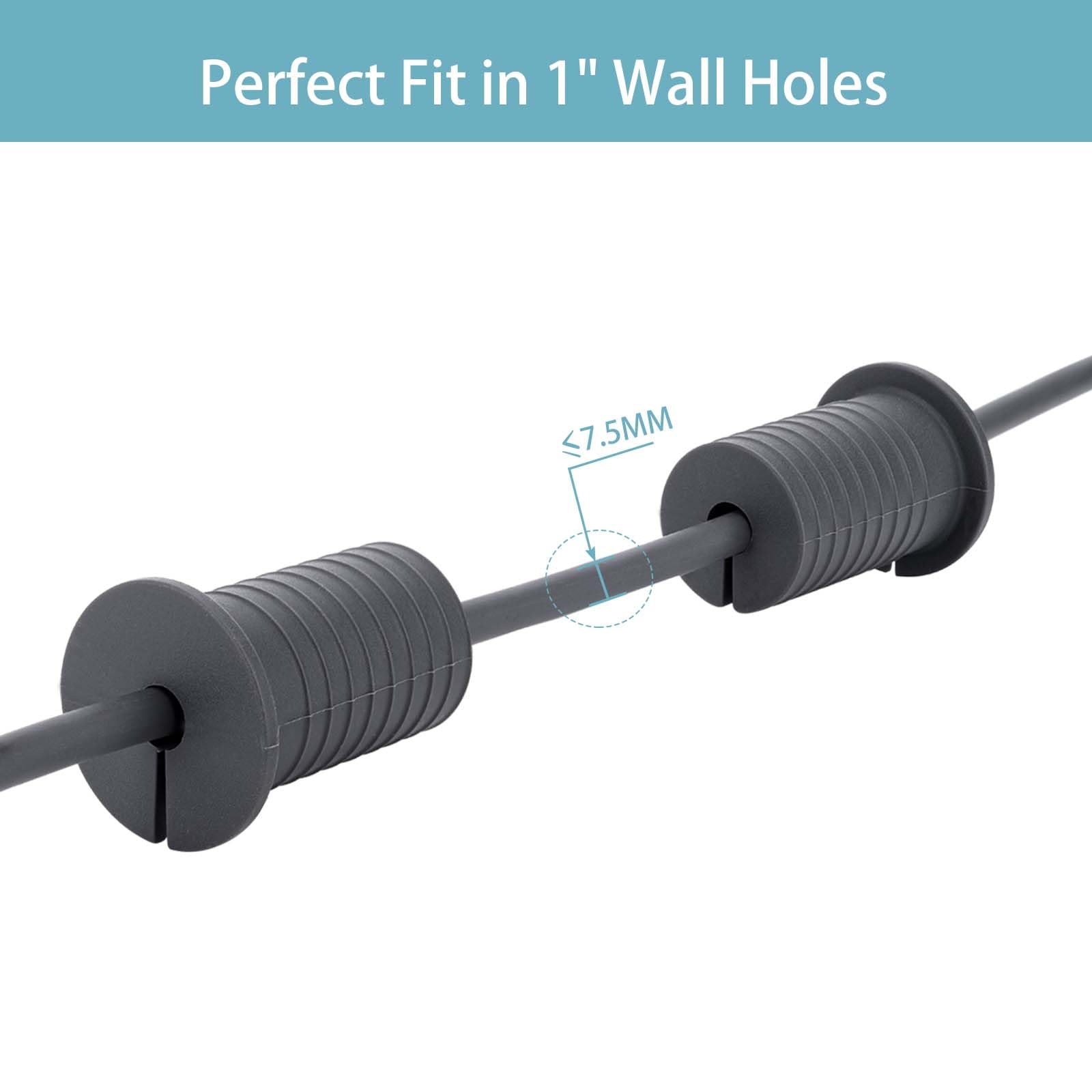 Myzhre 2 Pcs Starlink Cable Routing Kit For 1 Inch Wall Hole, Starlink Wall Grommet, Perforated Silicone Grommet, Cable Punch Gr