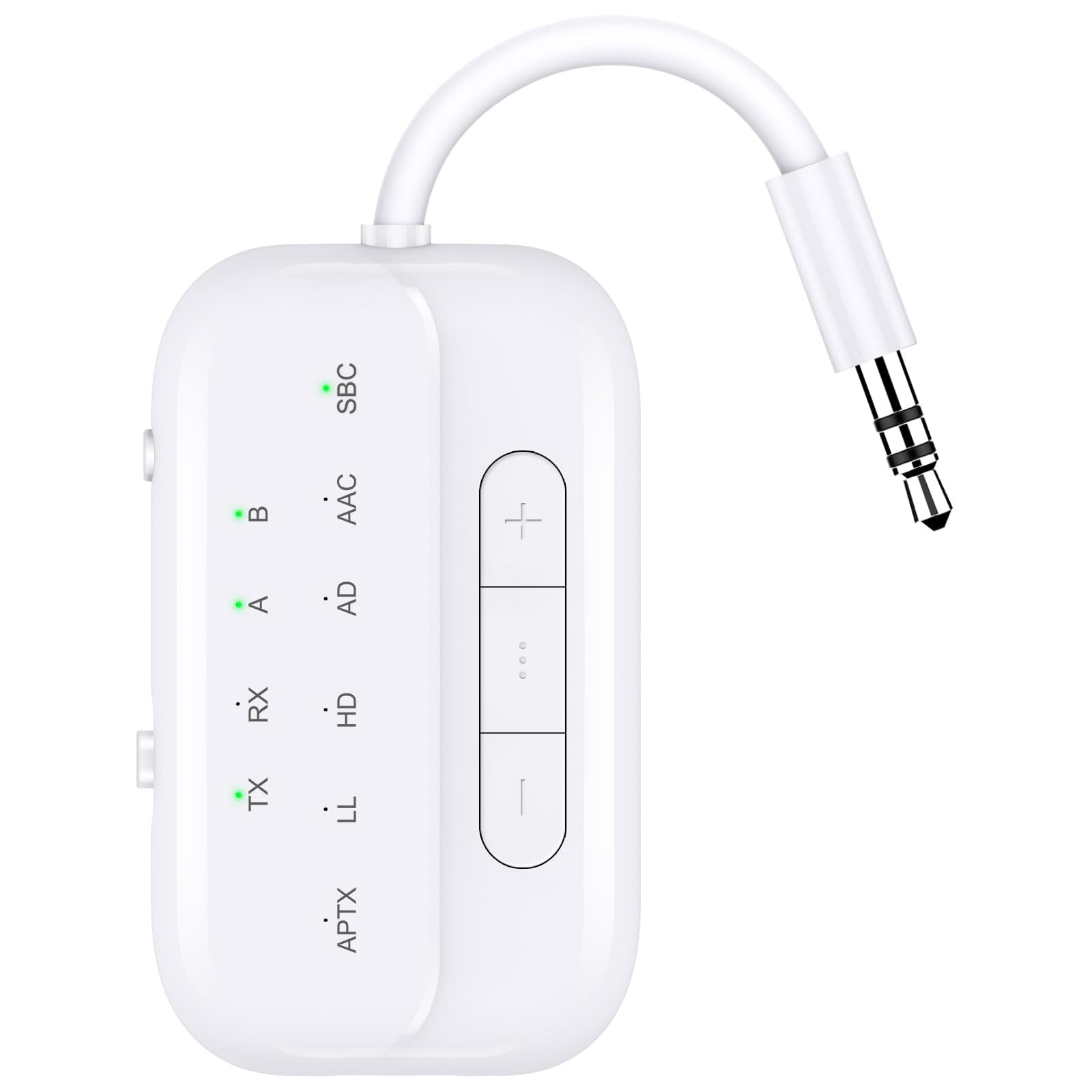 Bluetooth Transmitter Receiver,2 In 1 V5.3 Wireless Transmitter For Airplane,Tv,Pc,Gym,Switch. Supports Up To 2 Airpods/Headphon