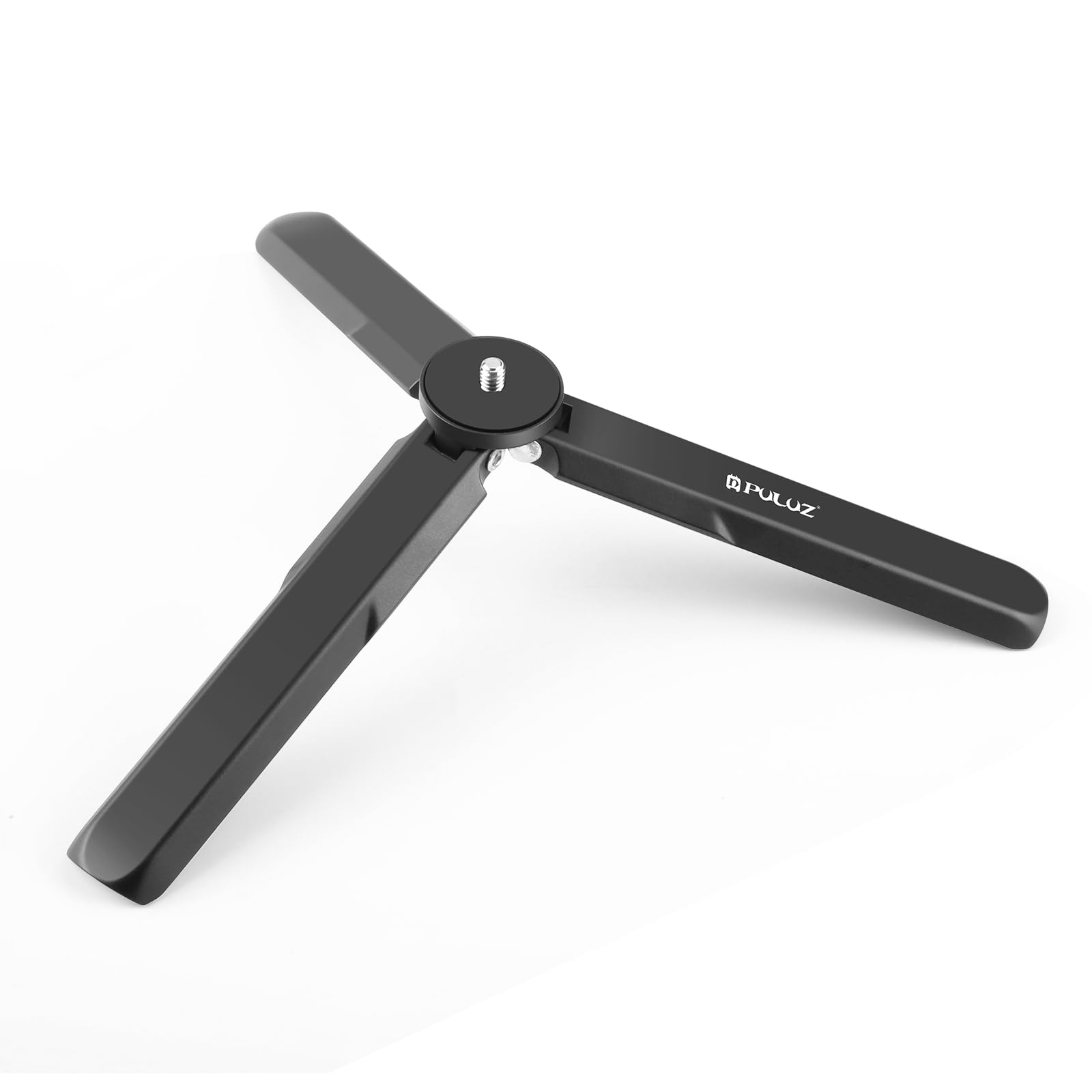 Puluz Mini Tripod | Desktop Tabletop Stand Compact Tripod For Dji Osmo Pocket 3 / Insta360 X4, Gimbal Handle Grip Stabilizer, Quick Fold Handle/Selfie Stick With 1/4 Inch Screw