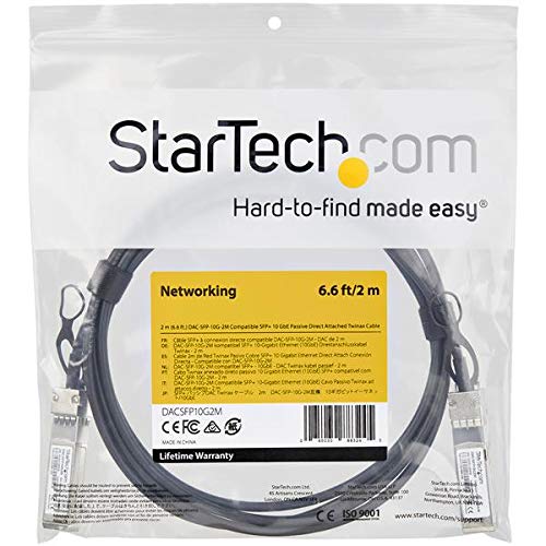 Startech.Com Dell Emc Dac Sfp 10G 2M Compatible Cable   2 M   10 Gbe (Dacsfp10G2M)