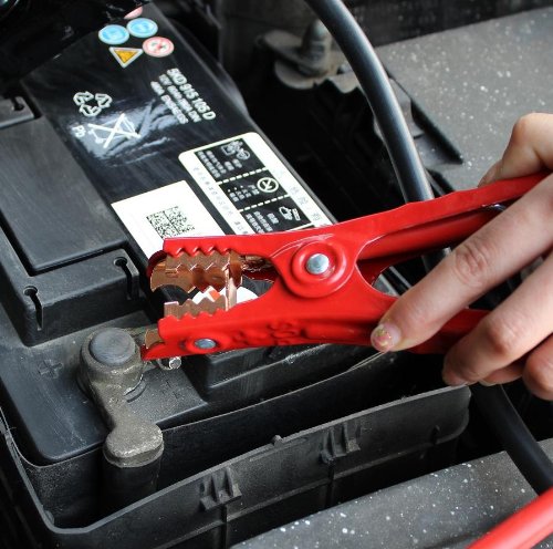 Cartman 4 Gauge 16 Feet Jumper Cables 300Amp Heavy Duty Booster Cable In Carry Bag