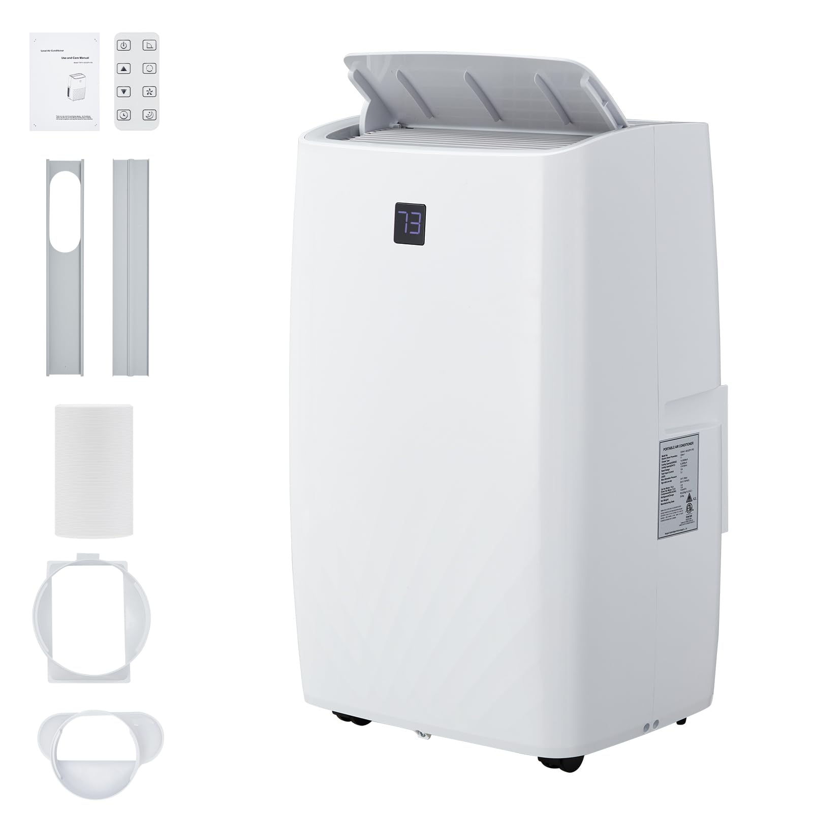 Portable Air Conditioner 12000btu, Remote Control AC for Room Up to 450 Sq. Ft, 3 IN 1 AC Unit, Dehumidifier & Fan with Digital