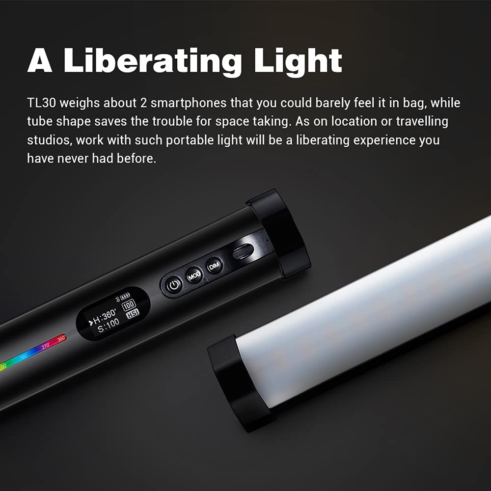 Godox Tl30 Rgb Tube Light Led Light 8W 2700K 6500K Built In Lithium Battery Smartphone App Control (Godox Tl30 K4)