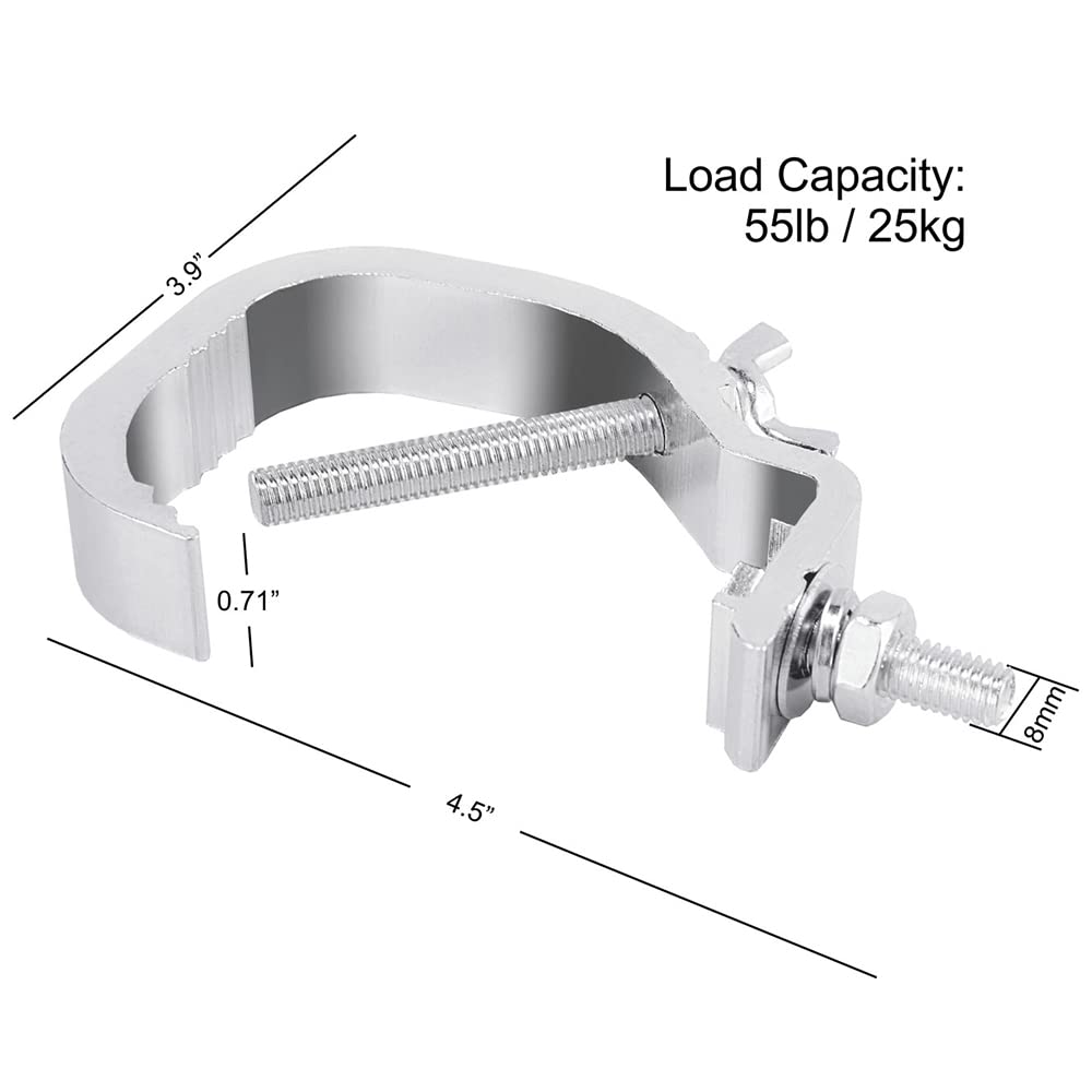Truss C Clamp 1.18 2 Inch, 10 Pack Olaalite Stage Lights Truss Clamps, Fit For 30 50Mm Od Tube, Load Capacity 55Lb Stage Lightin
