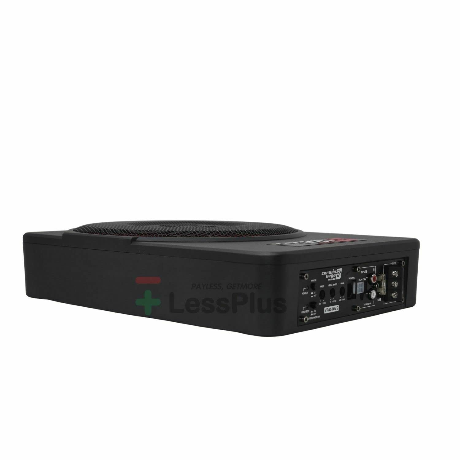 Cerwin Vega Vpas10V2 10'' 550W Max / 200W Rms Low Profile Active Powered Subwoofer With Built In Amplifier Module For Working Wi