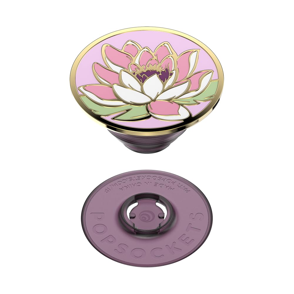 Popsockets Phone Grip With Expanding Kickstand   Enamel Water Lily