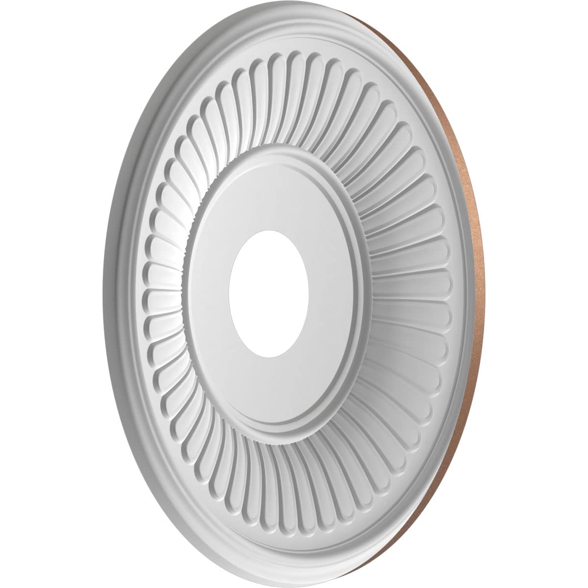 Ekena Millwork 16Od X 3 1/2Id X 1P Berkshire Thermoformed Pvc Ceiling Medallion (Fits Canopies Up To 7), Aged Copper