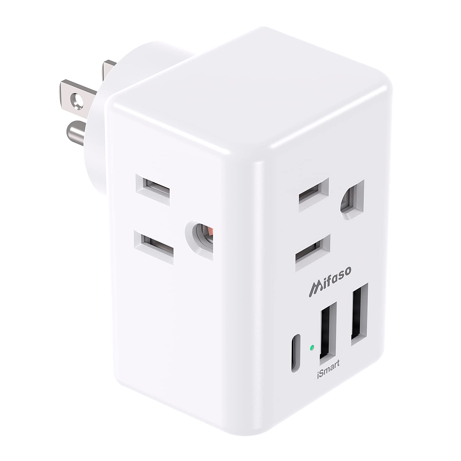 2 Pack Outlet Extender Multi Plug Outlet, Usb Wall Charger With 3 Usb Ports (1 Usb C), No Surge Protector Cruise Essentials For