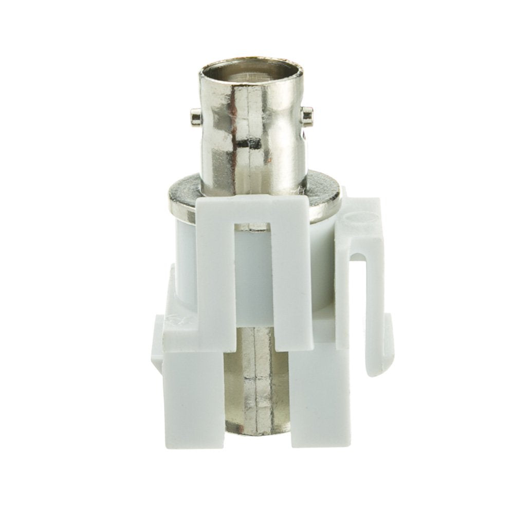 CableWholesale Keystone Insert, White, BNC Female Coupler
