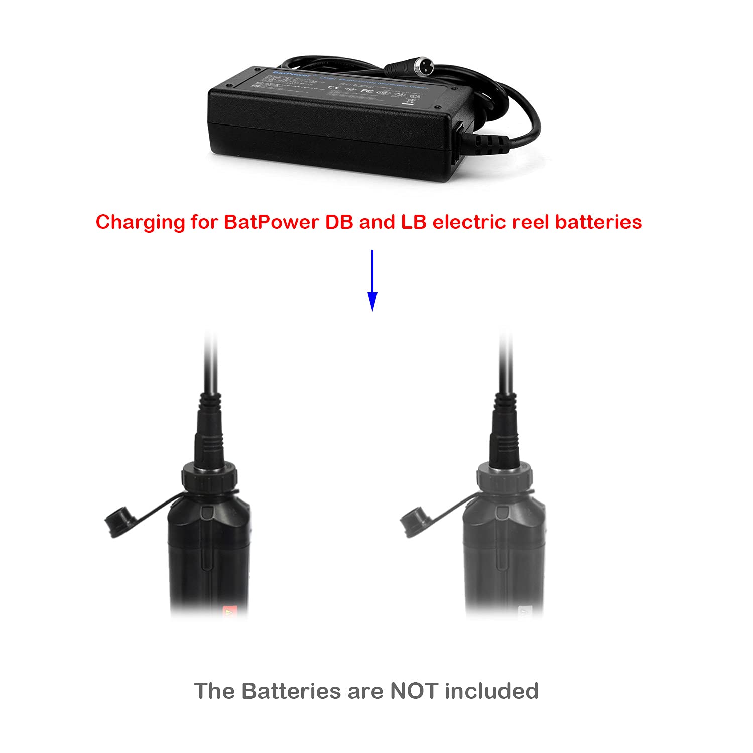 Batpower 65W Prof Electric Fishing Reel Battery Charger Power Supply Compatible For Daiwa Bm2300 Lb3100 Bm2600 Bm2900 Bm3200 Bm3