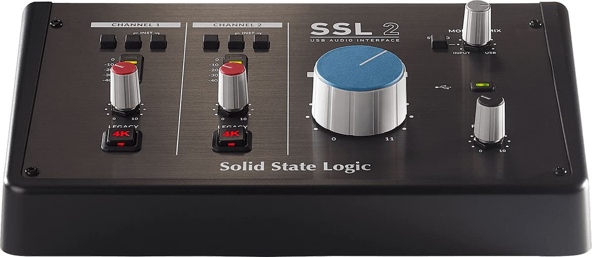 Solid State Logic Ssl 2 Usb Audio Interface   24 Bit/192 Khz, 2 In 2 Out, With Ssl Legacy 4K Analogue Enhancement And Included S