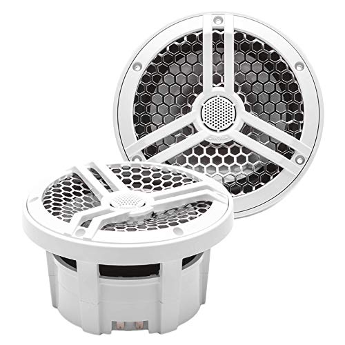 Skar Audio Sk65M 6.5'' 2 Way Marine Full Range 320 Watt Coaxial Speakers, Pair (White)
