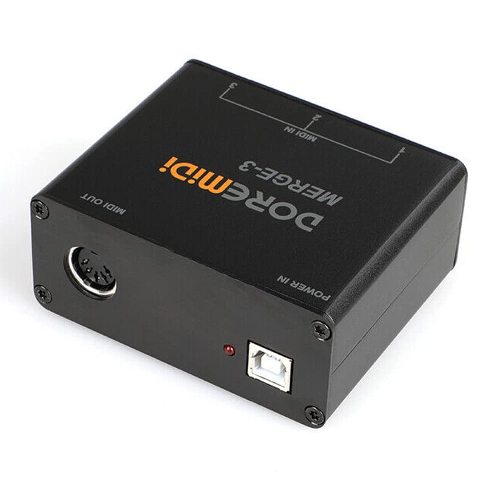 Doremidi Midi Merge 3 Midi Input 2 Midi Output Support Usb Power Merge 3
