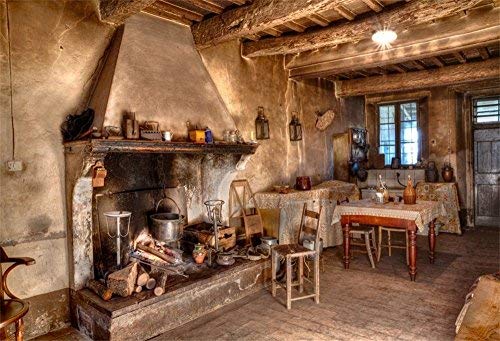 Lfeey 10X7Ft Old Farmhouse Interior Backdrops For Photography Rustic Style Rural Retro Kitchen Homestead Western Antique Inn Res