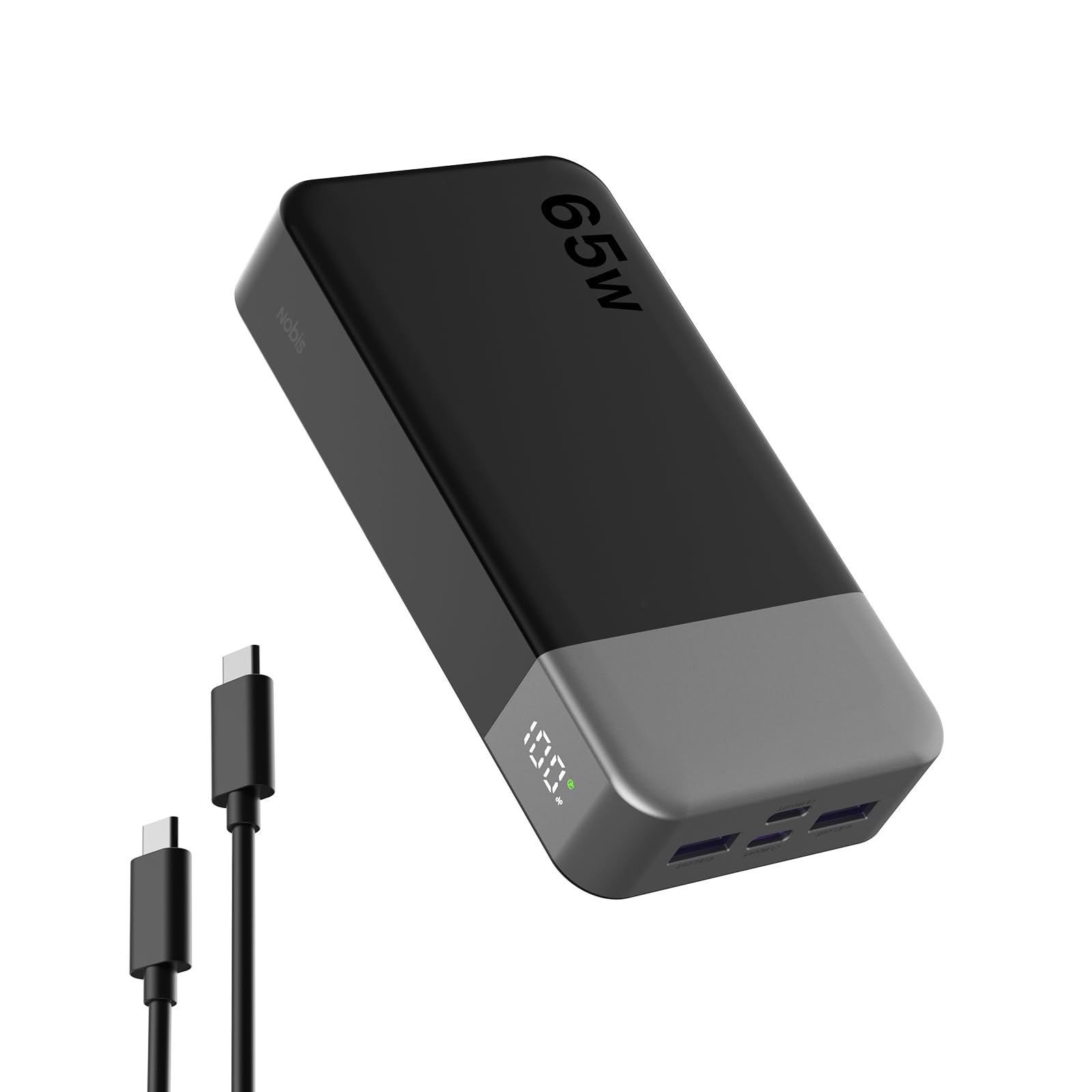 NOBIS Portable Charger 20000mAh 65W Power Bank Fast Charging
