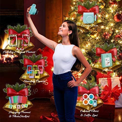 Fujifilm Instax Mini 11 Instant Camera Sky Blue + Shutter Compatible Carrying Case + Fuji Film Value Pack (20 Sheets) + Shutter