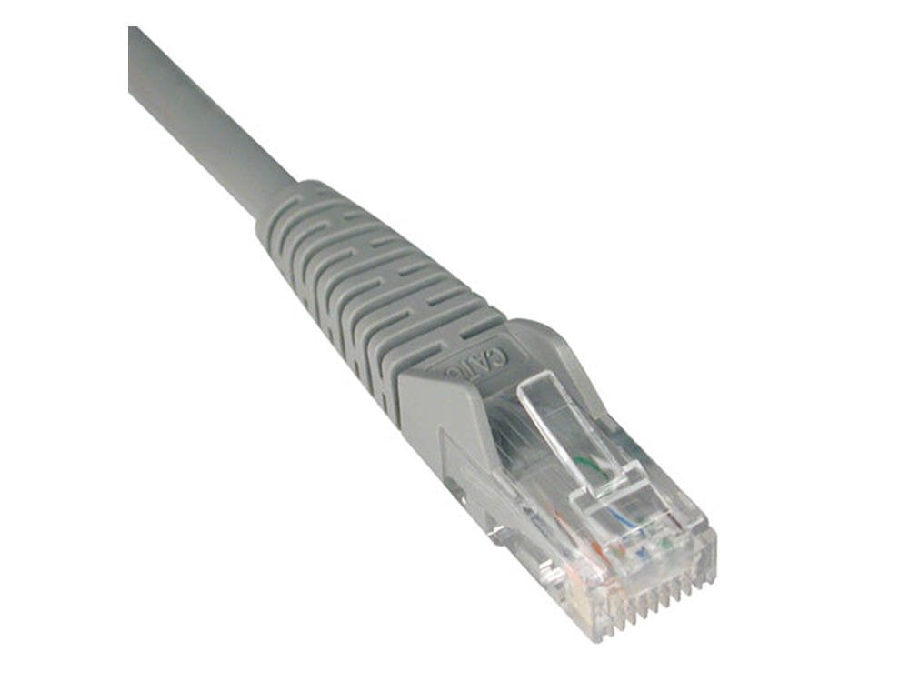 Tripp Lite Cat6 Gigabit Snagless Molded Patch Cable (Rj45 M/M)   Gray, 30 Ft.(N201 030 Gy)