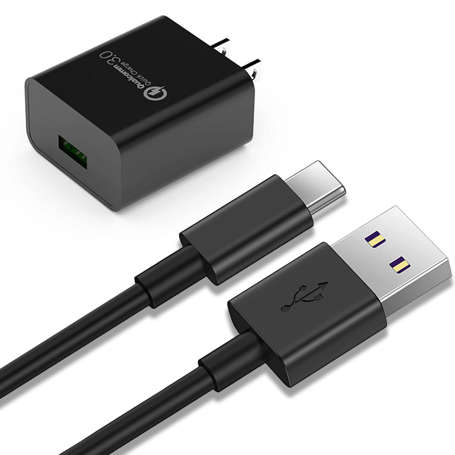 6Ft Type C Fast Quick Charger Fit For Samsung Galaxy Tab A7 10.4' Sm T500, Tab A7 Lite 8.7' Sm T220; Tab A8 10.5' Sm X200 Usb C Tablet 18W Qc3.0 Fast Power Adapter Charging Cord Cable