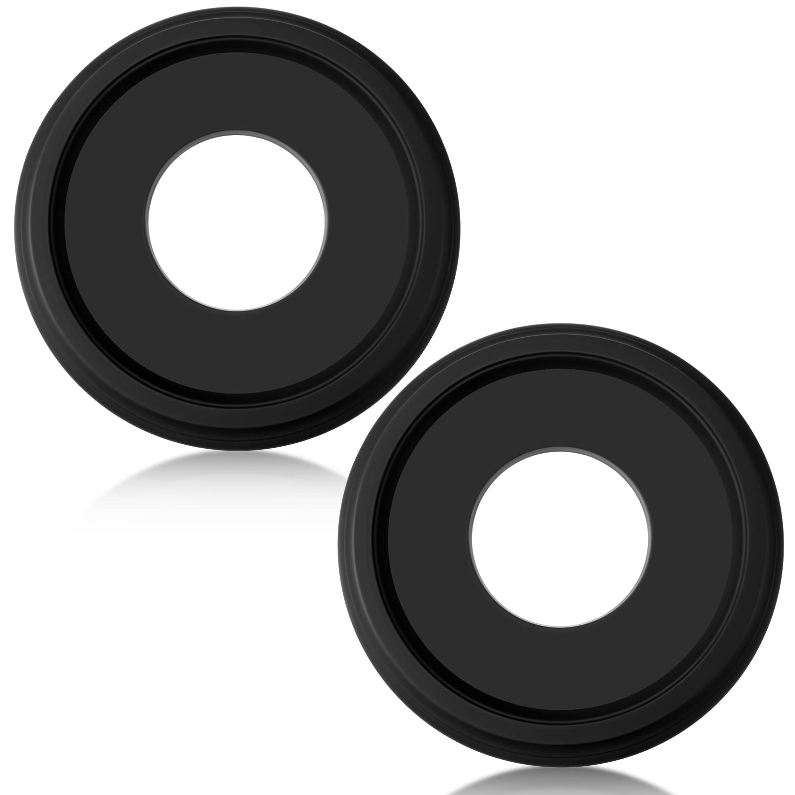 2 Pack Black Ceiling Medallion for Light Fixtures and Ceiling Fans Chandeliers 10 Od x 3.5 ID(Classic)