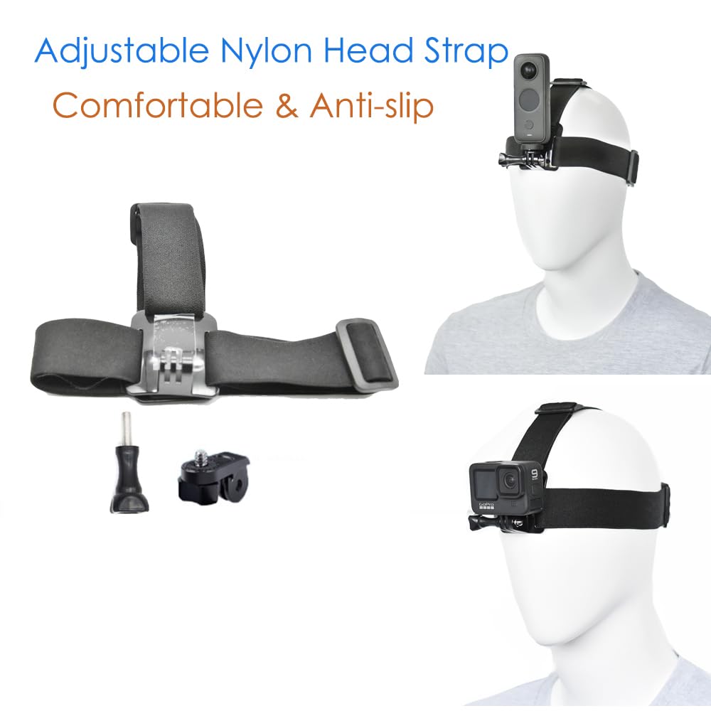 Vgsion Accessory Kit For Insta360 X4- Chest Strap Mount +Head Strap Mount+Wrist Strap+ Backpack Clip Mount Compatible With Insta