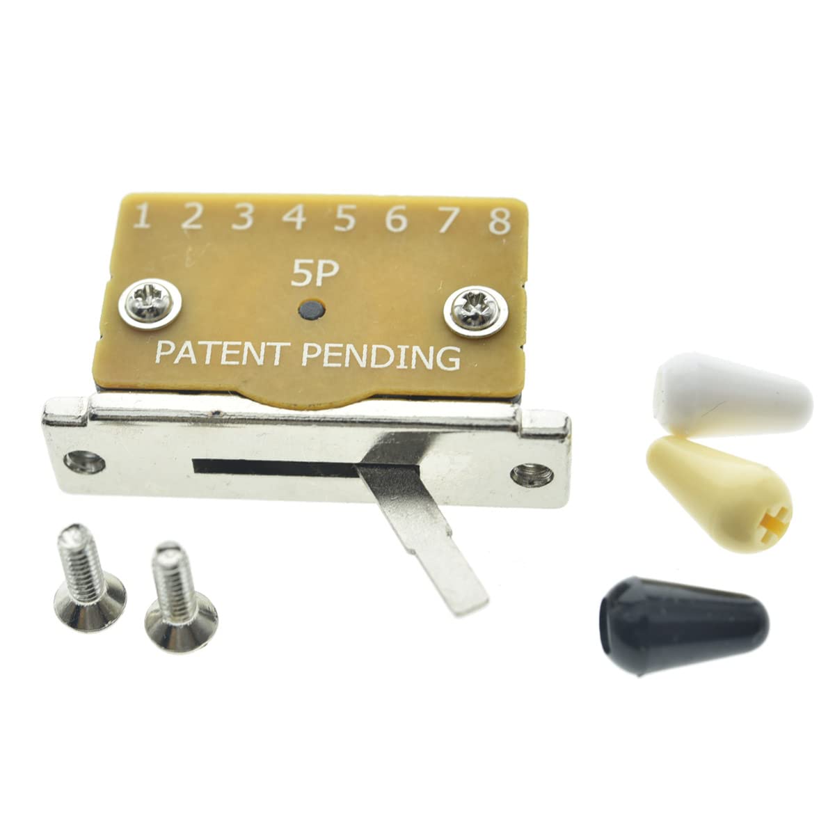 Kaish Heavy Duty 5 Way Guitar Pickup Lever Switch Selector Switch For Strat Tele With 3 Plastic Tips