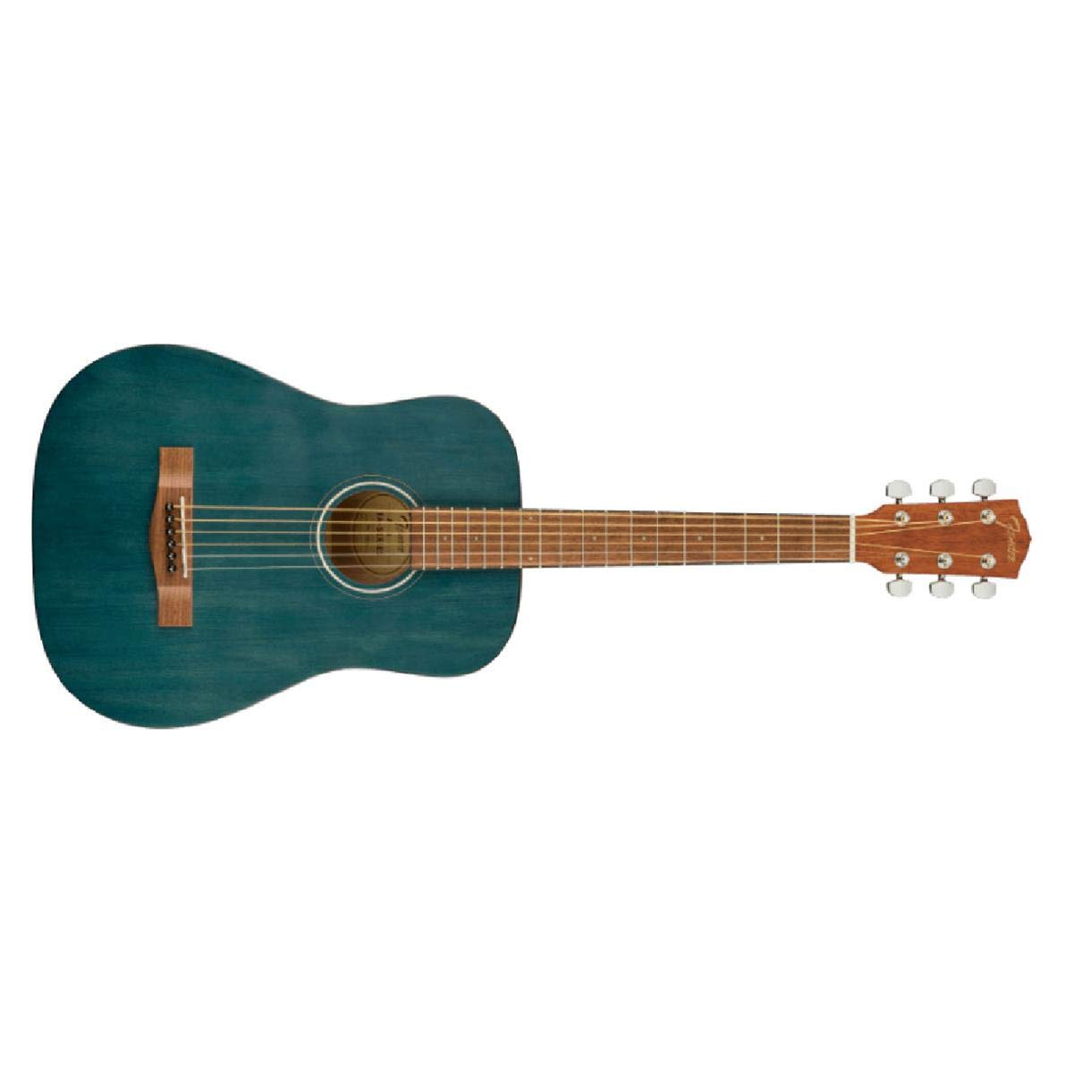Fender Fa-15 3/4 Scale Steel String Acoustic Guitar, With 2-Year Warranty, Blue, With Gig Bag
