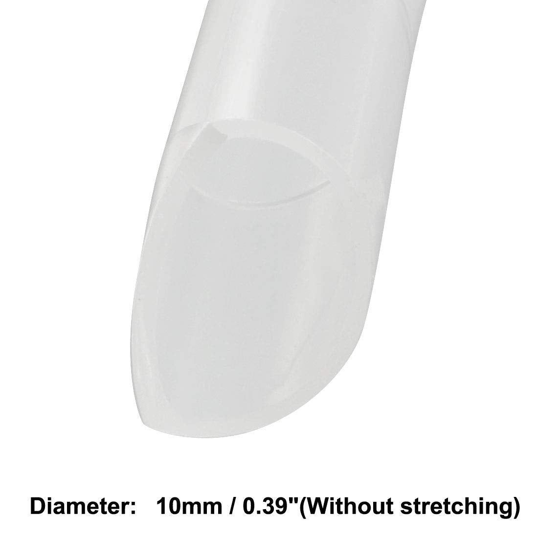 Uxcell Spiral Cable Wrap Wire Cord Wraps 3/8 Inch X 26Ft Pe Polyethylene Tubing For Computer Wire