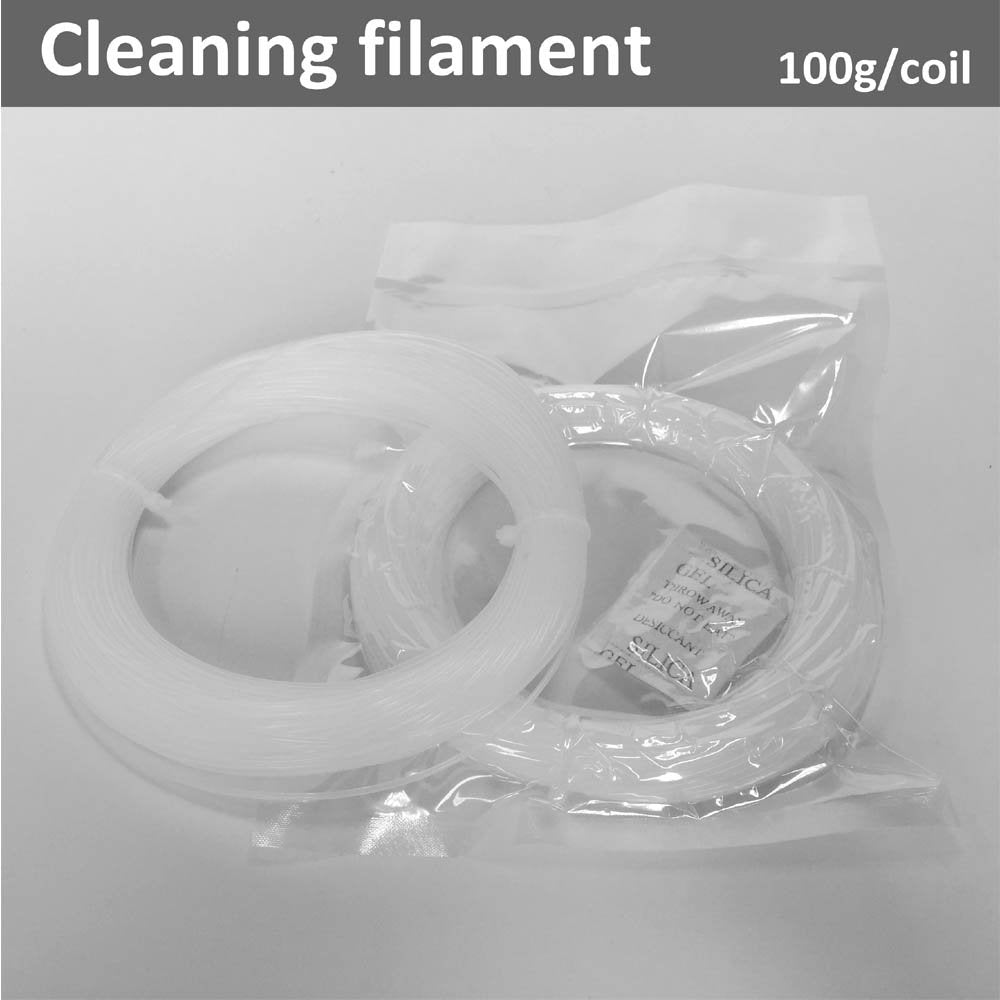 Novamaker 3D Printer Cleaning Filament 1.75Mm Natural, 0.1Kg(0.22Lb), Dimensional Accuracy +/  0.05Mm, Fit All Fdm 3D Printers
