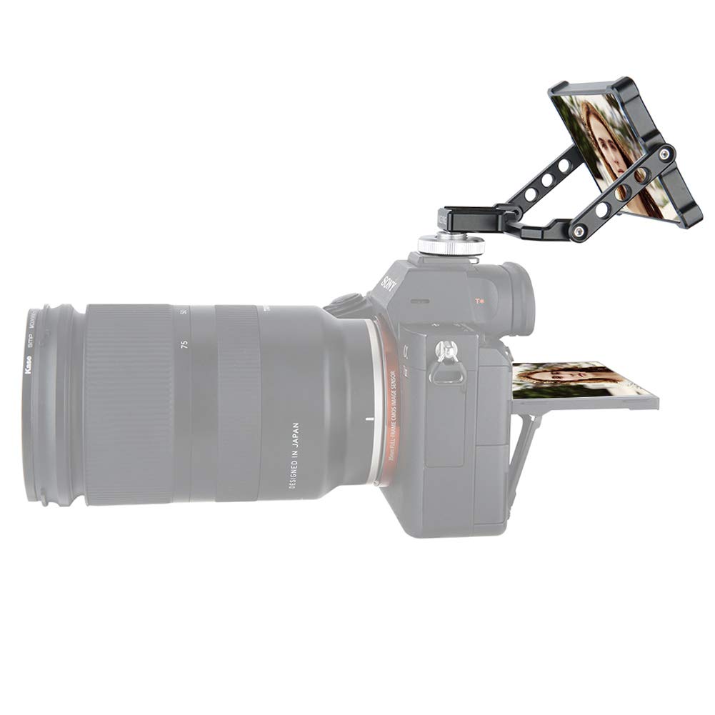 Niceyrig Vlog Selfie Mirror Camera/Phone Tiktok Twitch Youtube Live Cold Shoe Mount 360 Flip Screen Mirror Applicable For Iphone