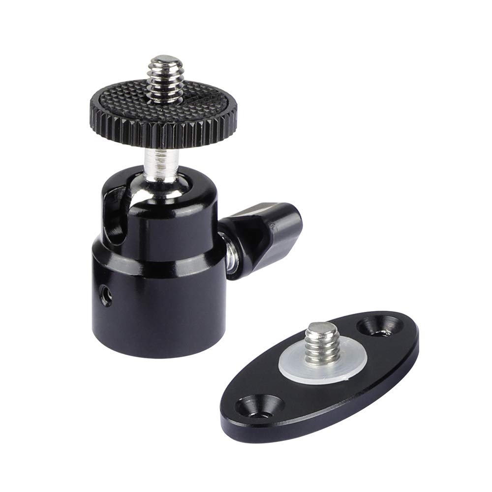 Camvate 1/4'' 20 Mini Ball Head With Ceiling Mount For Cctv & Video Wall Monitors Mount   1991