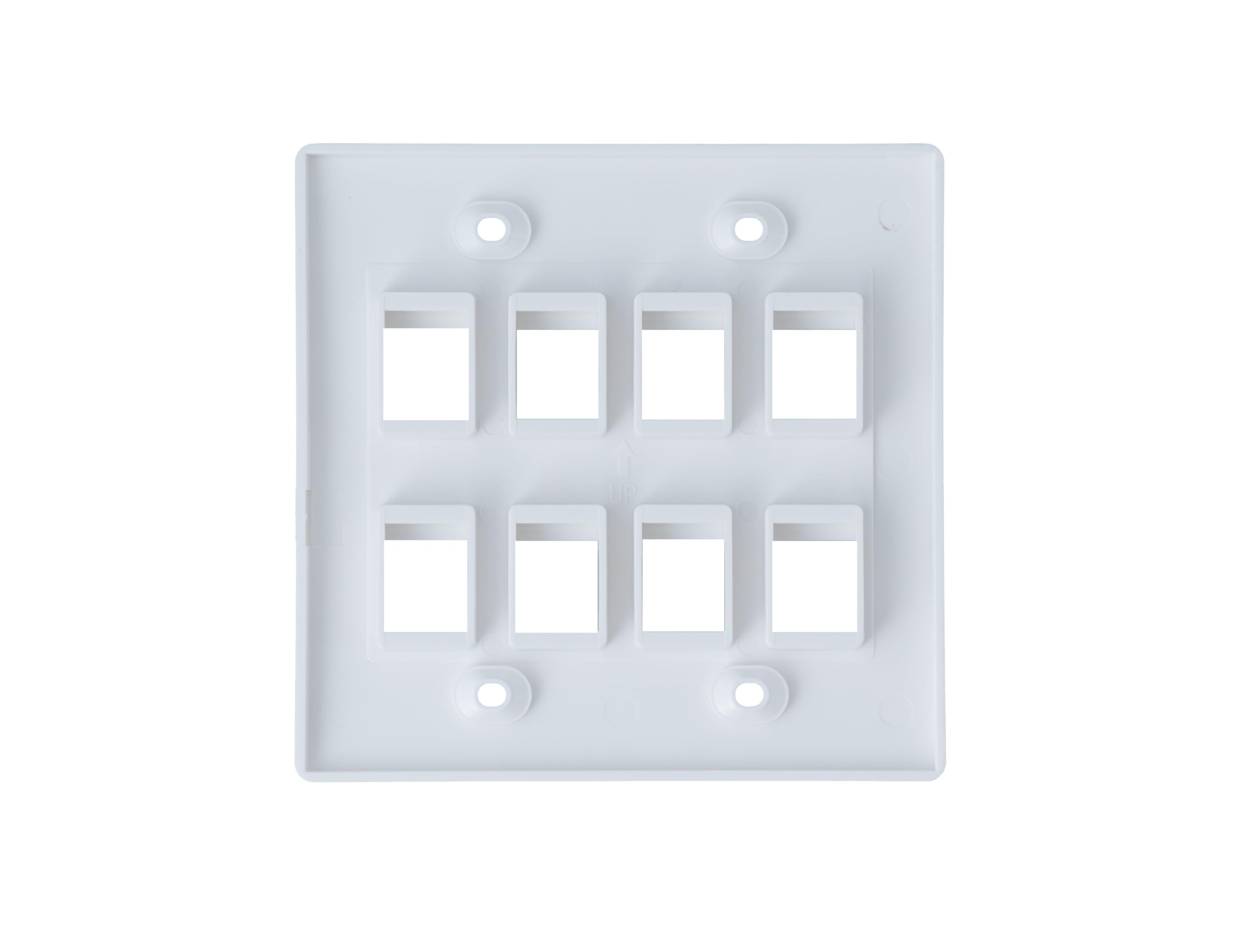 Networx Keystone Wall Plates (8 Port, White)