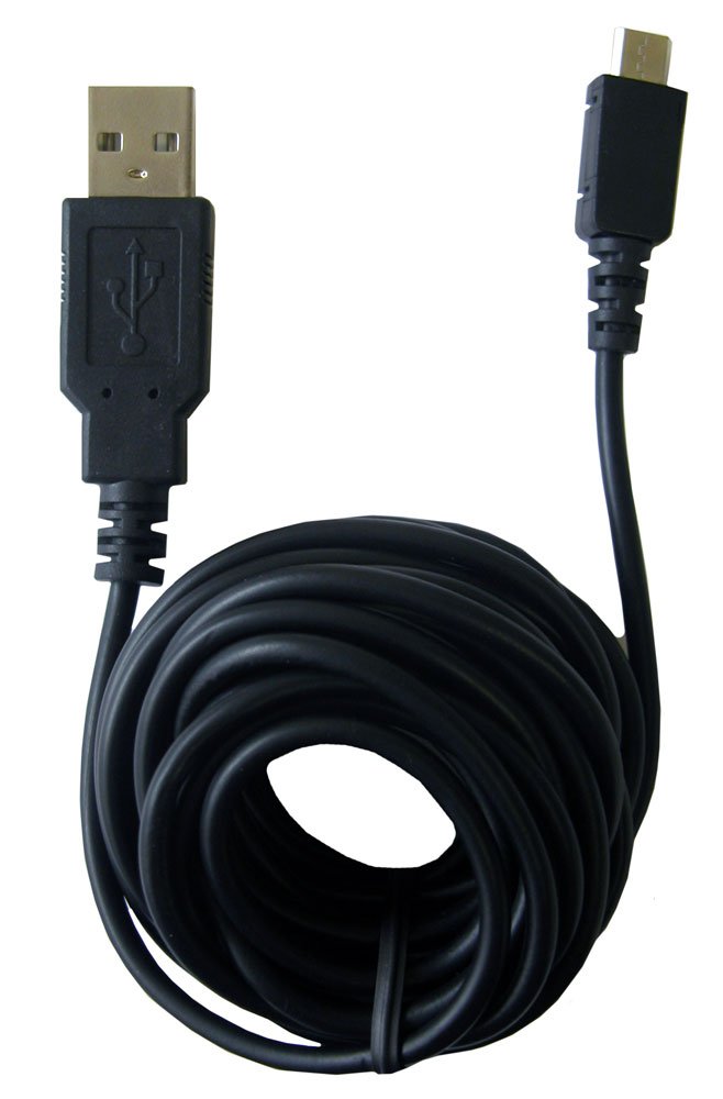 Getpower Extra Long 12 Feet Usb Charging And Sync Cord For Micro Usb Handheld Electronics   Frustration Free Packaging   Black
